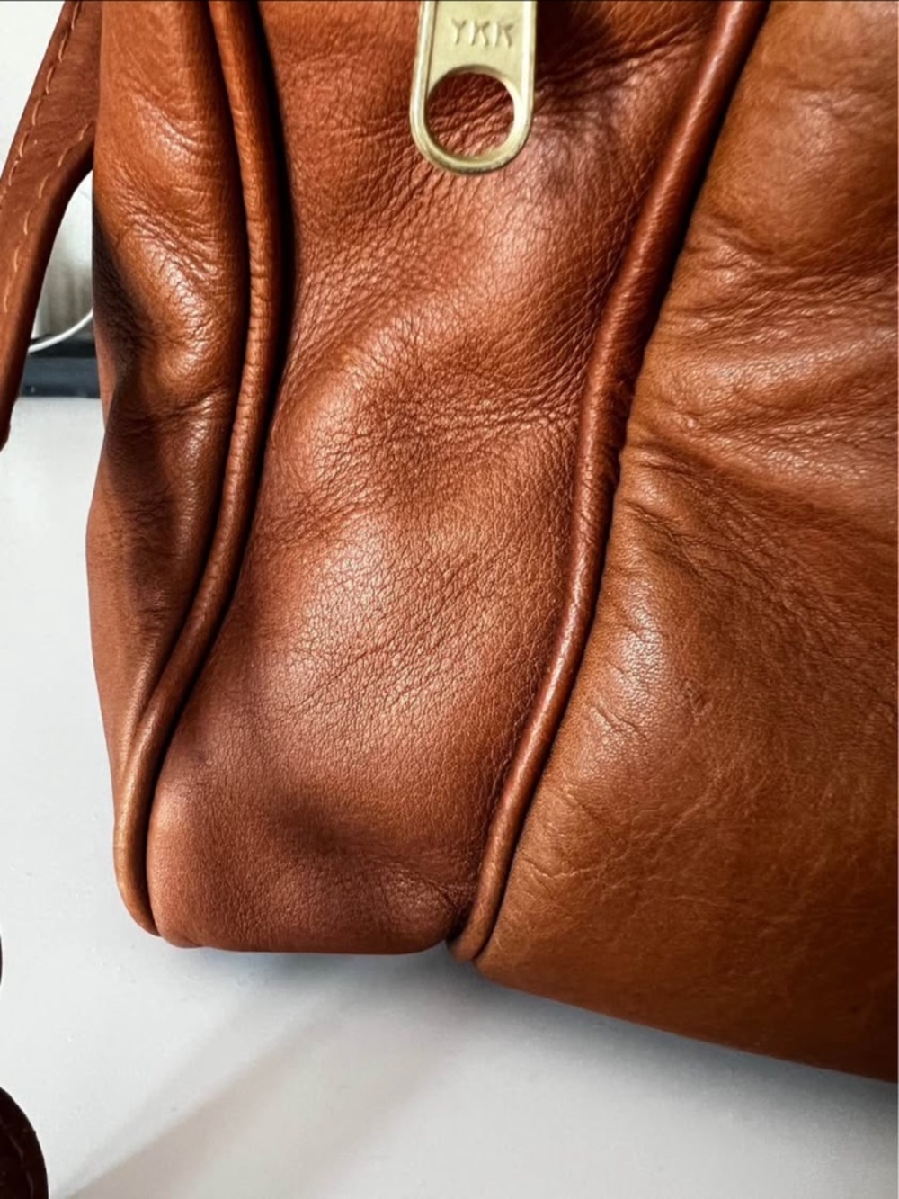 ⁠Vintage Style Brown Genuine Leather Satchel Bag⁠ - Picture 6 of 8
